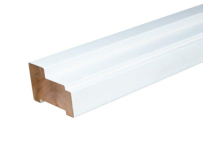 Kozijnstijl Meranti ABC 295cm 590cm Wit gegrond, Doe-het-zelf en Verbouw, Hout en Planken, Ophalen, Minder dan 25 mm, Nieuw, Plank