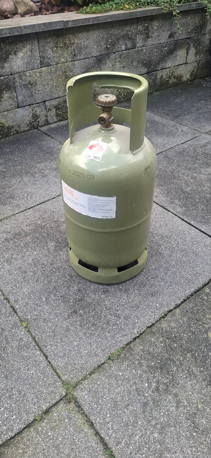 Lege gasfles 5 kg - Ideaal voor BBQ of terrasverwarmer, Ophalen of Verzenden, Gebruikt