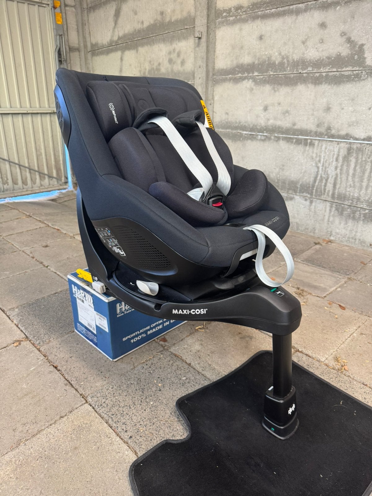 Maxi Cosi Mica 360 Pro zwart zo goed als nieuw, Ophalen, Verstelbare rugleuning, Zo goed als nieuw, Isofix