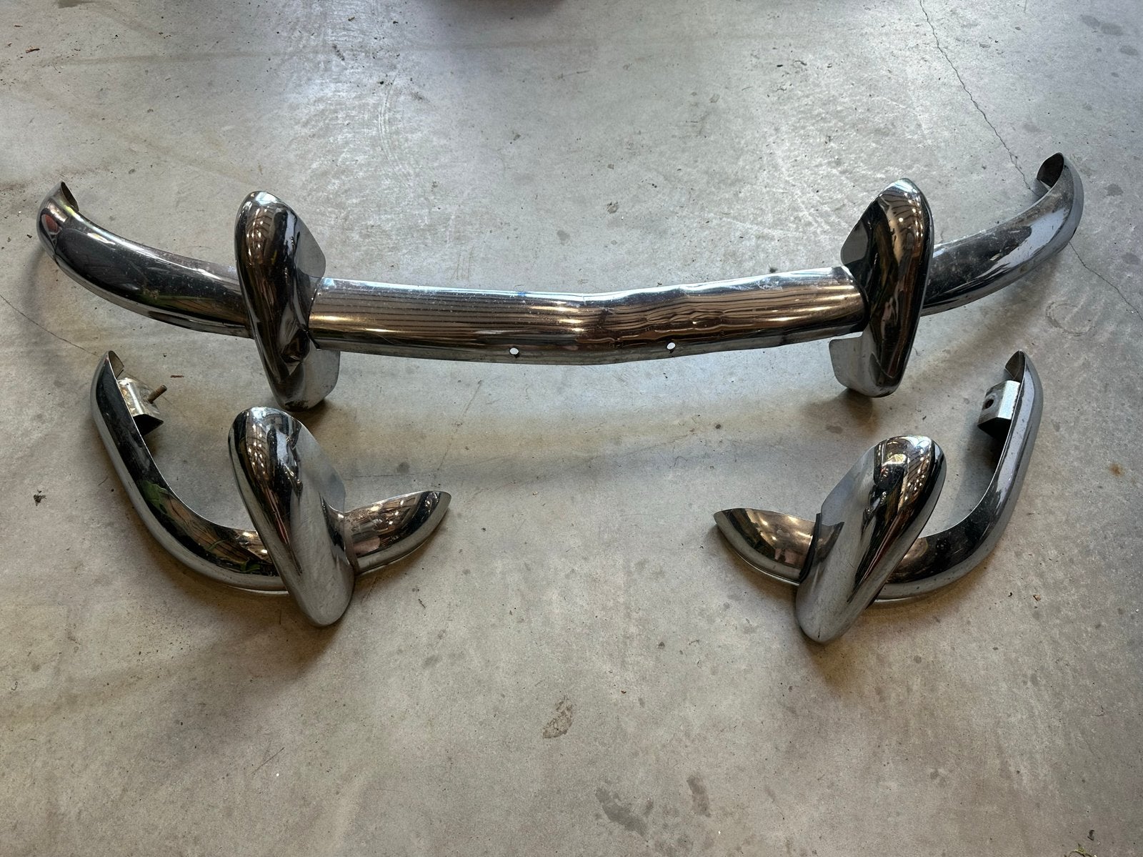 Triumph gt6 /spitfire  Bumper Set - Chroom - Gebruikt, Gebruikt, Voor, Ophalen of Verzenden, Oldtimer onderdelen