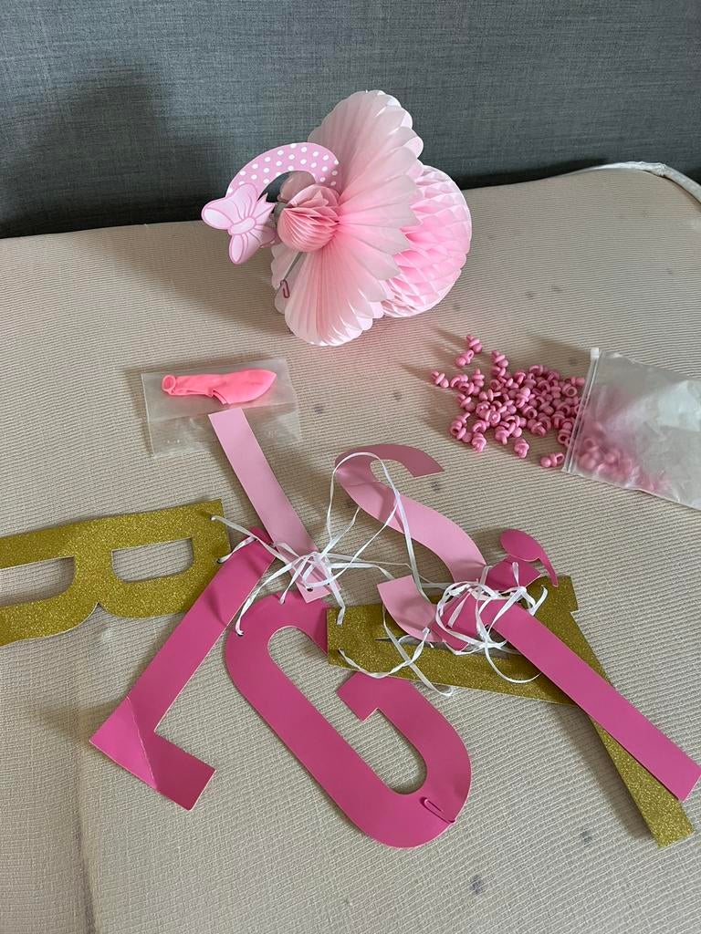 Versiering babyshower meisje, Ophalen, Gebruikt