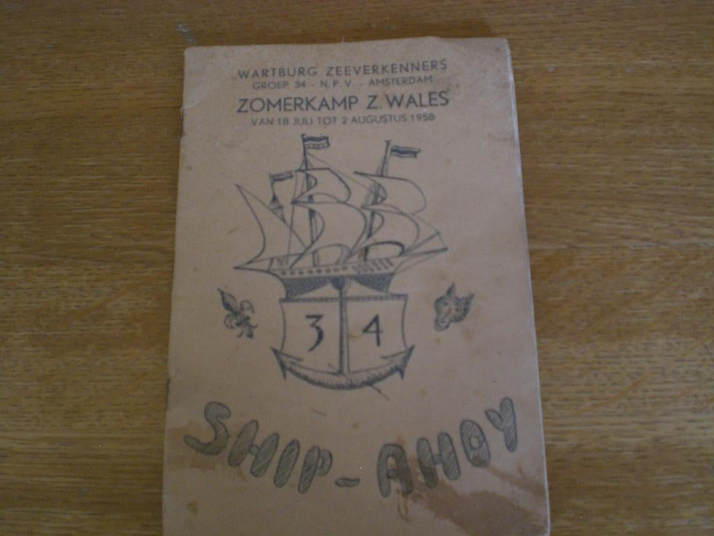 reisverslag wartburg zeeverkenners  zomerkamp 1958, Ophalen of Verzenden, Gebruikt