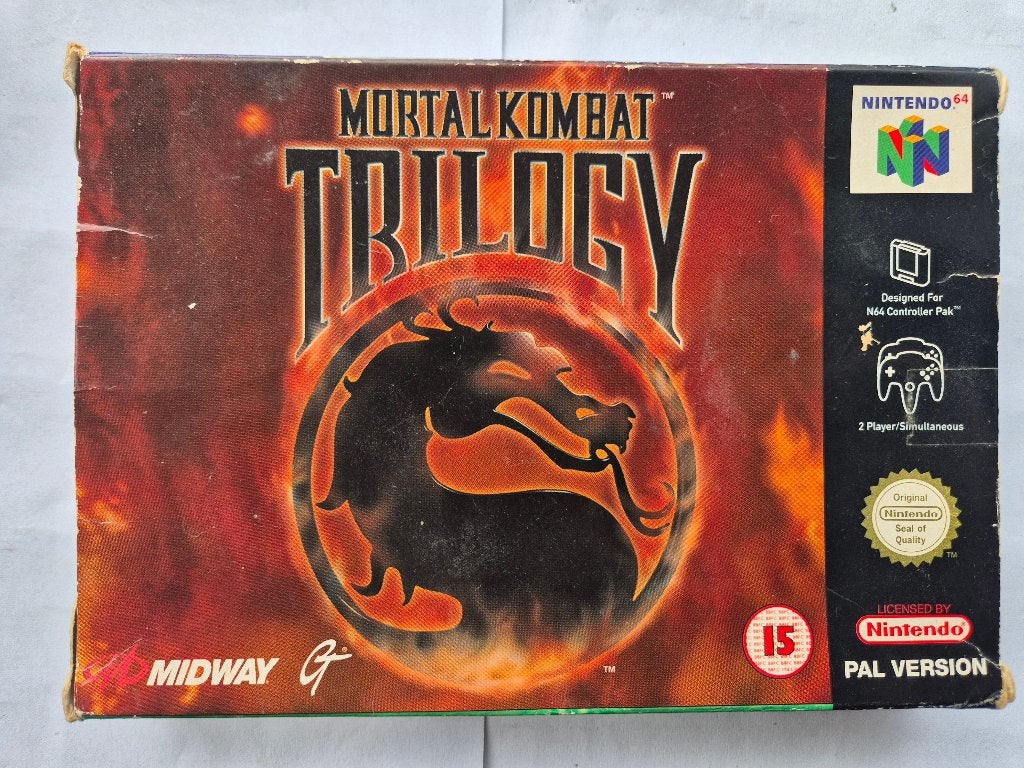 MORTAL KOMBAT trilogy ukv, Spelcomputers en Games, Gebruikt, 1 speler, Racen en Vliegen, Ophalen of Verzenden