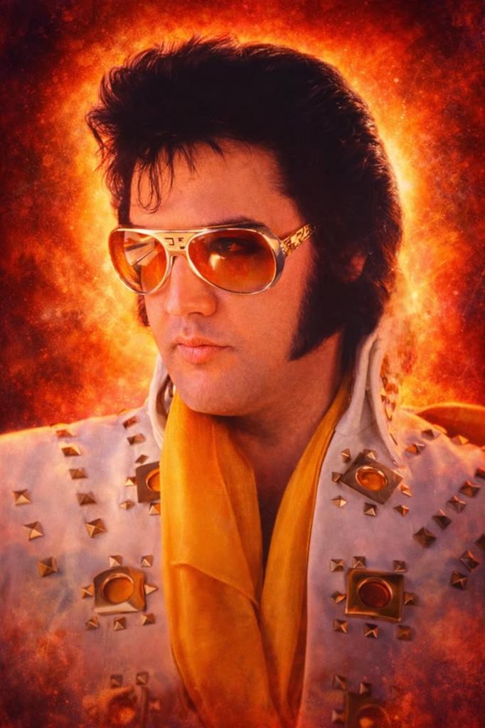 ELVIS PRESLEY FOTO-POSTER, Ophalen of Verzenden, 1960 tot 1980, Zo goed als nieuw, Overige onderwerpen
