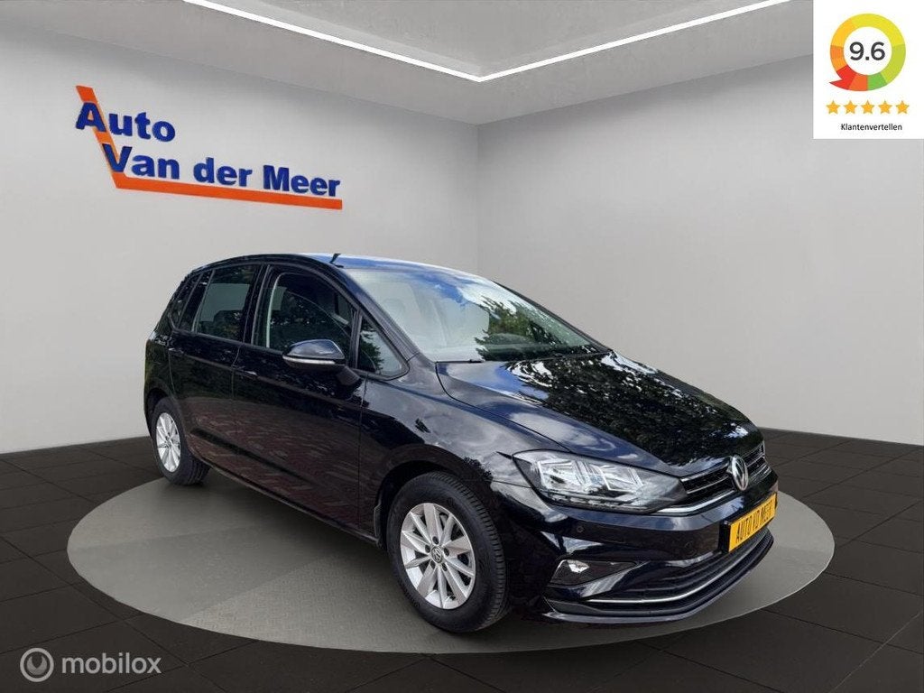 Volkswagen Golf Sportsvan 1.5 TSI ACT Comfortline, Auto's, Volkswagen, 4 cilinders, Zwart, Golf Sportsvan, Bedrijf