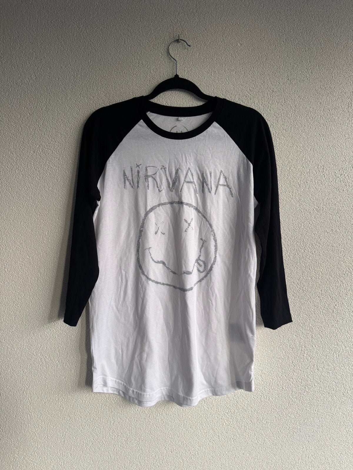 Nirvana baseball tee shirt, Vintage, Maat 52/54 (L), Vintage, Ophalen of Verzenden