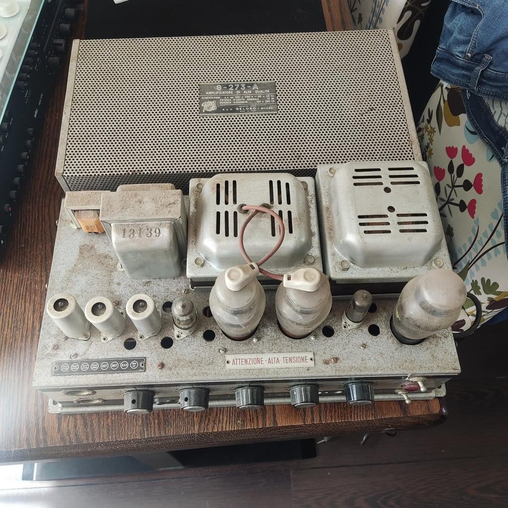 Geloso G-273-A Buizenversterker - Vintage Audio, Audio, Tv en Foto, Buizenversterkers, Ophalen