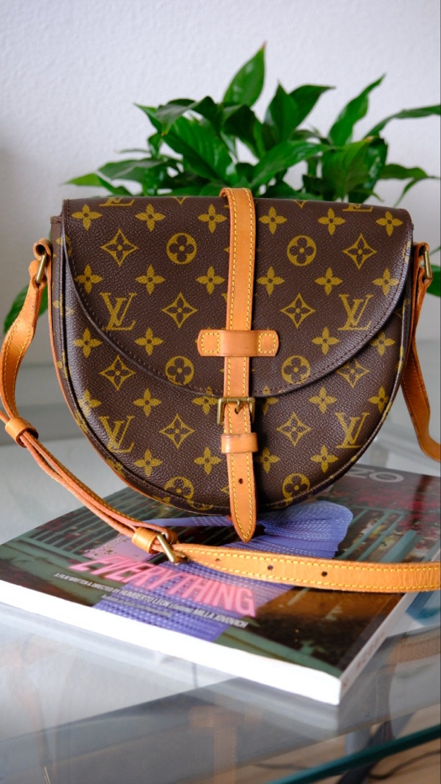 Louis Vuitton Chantilly Vintage Schoudertas, Ophalen of Verzenden, Gebruikt, Bruin, Schoudertasje