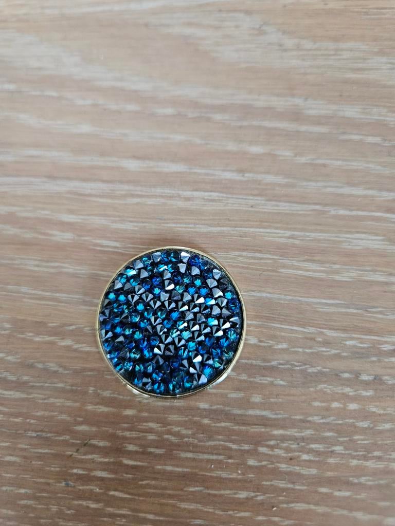 Nikki Lissoni coin met steentjes, Ophalen of Verzenden, Staal