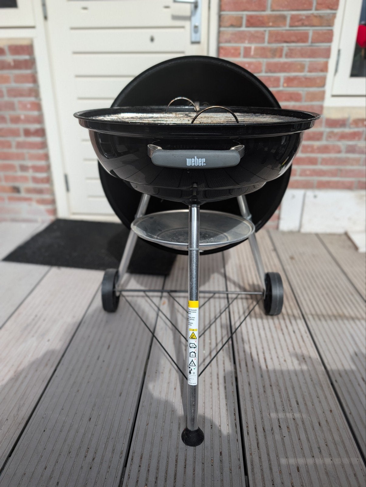 Zo goed als nieuwe Weber BBQ 57 cm met hoes en tools, Tuin en Terras, Ophalen of Verzenden, Zo goed als nieuw, Weber, Met accessoires