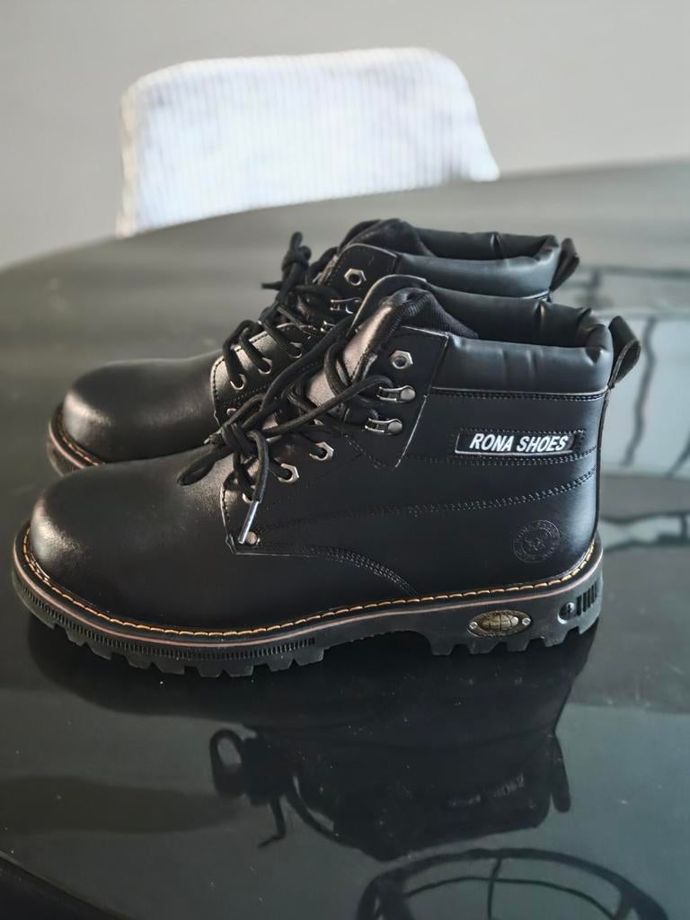 Nieuwe Rona Shoes Werkschoenen met Stalen Neus - Zwart, Kleding | Heren, Schoenen, Zwart, Rona Shoes, Nieuw, Ophalen of Verzenden