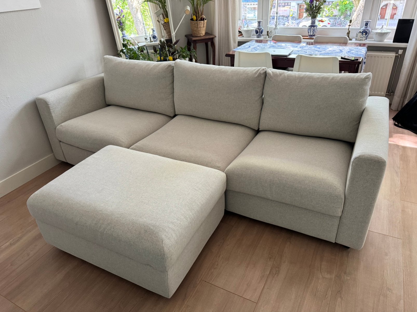 IKEA Vimle Slaapbank & Voetenbank, Huis en Inrichting, Ophalen, Zo goed als nieuw