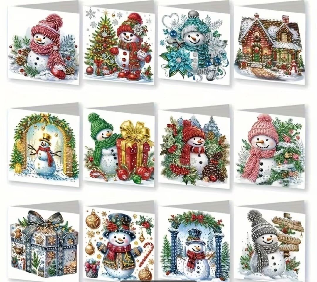Diamond painting kerstkaarten, Ophalen of Verzenden, Nieuw, Kerst, Overige typen