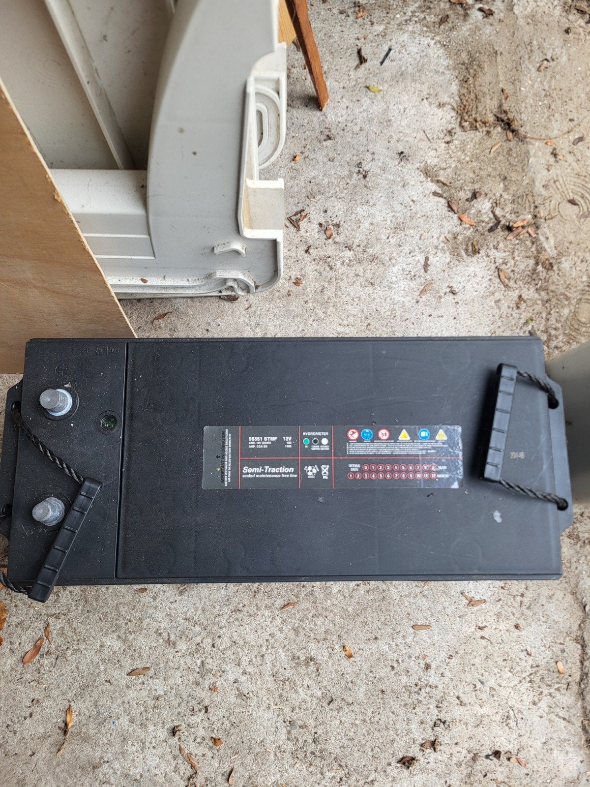 Semi-Tractie Accu 12V  180A- Getest en Goed Werkend, Ophalen, Gebruikt, Universele onderdelen