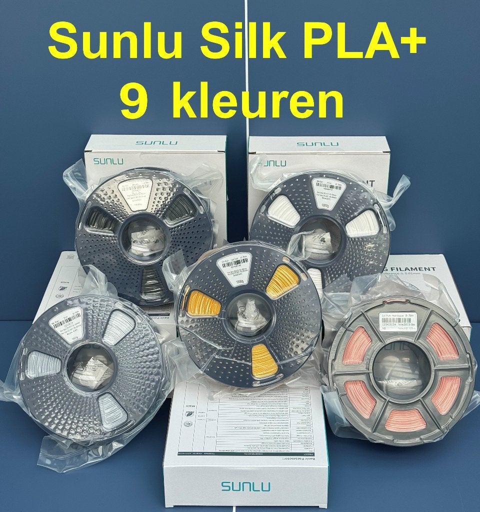Sunlu Silk PLA+ Filament - 9 kleuren, Computers en Software, 3D-printerbenodigheden, Nieuw, Filamentrollen, Ophalen of Verzenden