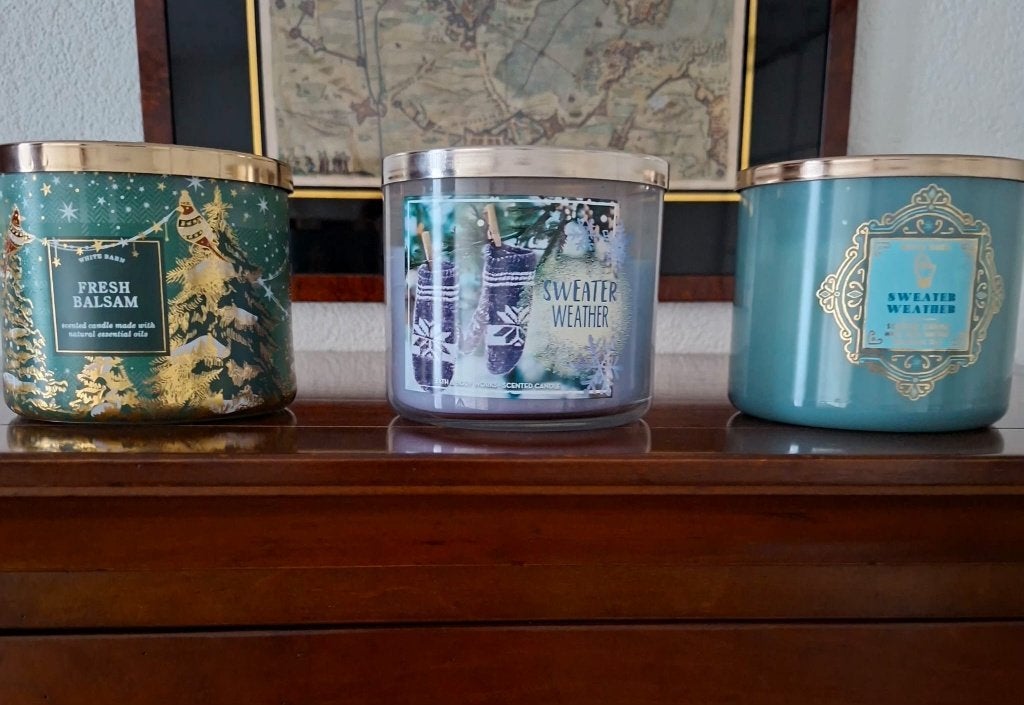3 luxe Geurkaarsen Bath&Bodyworks. (Eenmalig kort gebruikt), Ophalen of Verzenden, Zo goed als nieuw, Overige materialen, Kaars