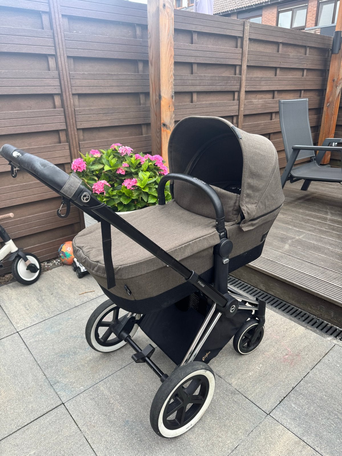 Cybex Priam complete set met 2 Isofix houders, Gebruikt, Combiwagen, Met autostoeltje, Ophalen