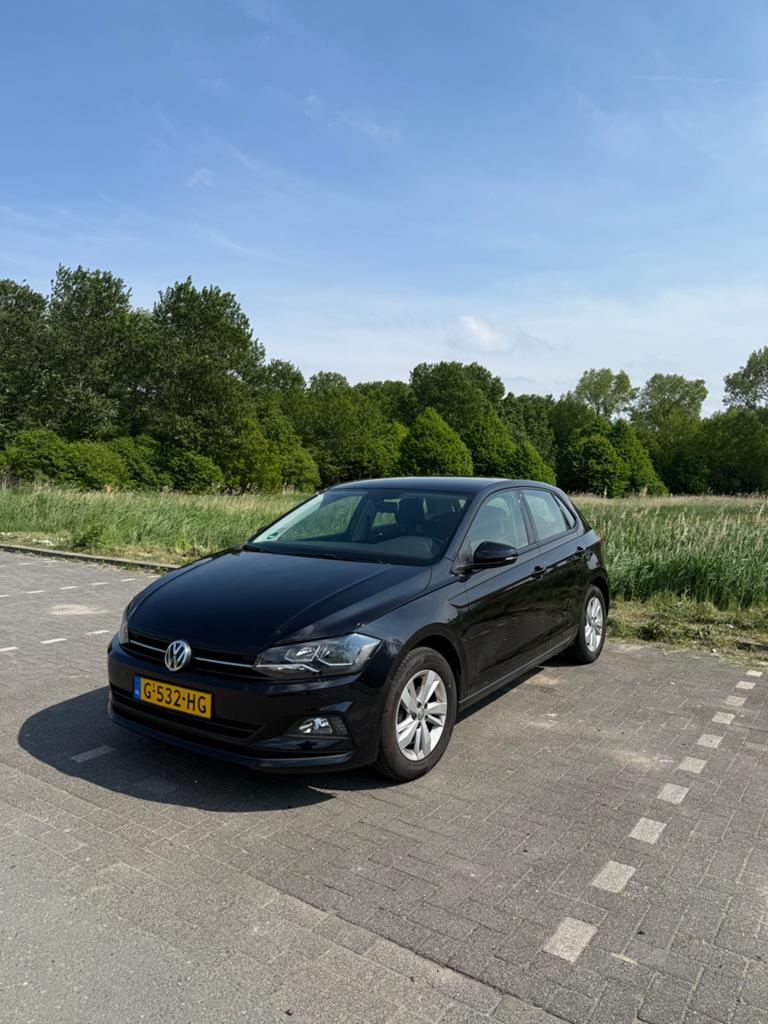 Volkswagen Polo 1.0 TSI 95pk 2019 Zwart, Auto's, Volkswagen, Voorwielaandrijving, USB, 95 pk, 1055 kg