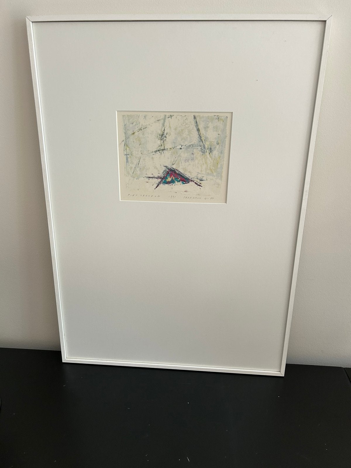 Piet Zegveld: zeefdruk 1991, Antiek en Kunst, Ophalen
