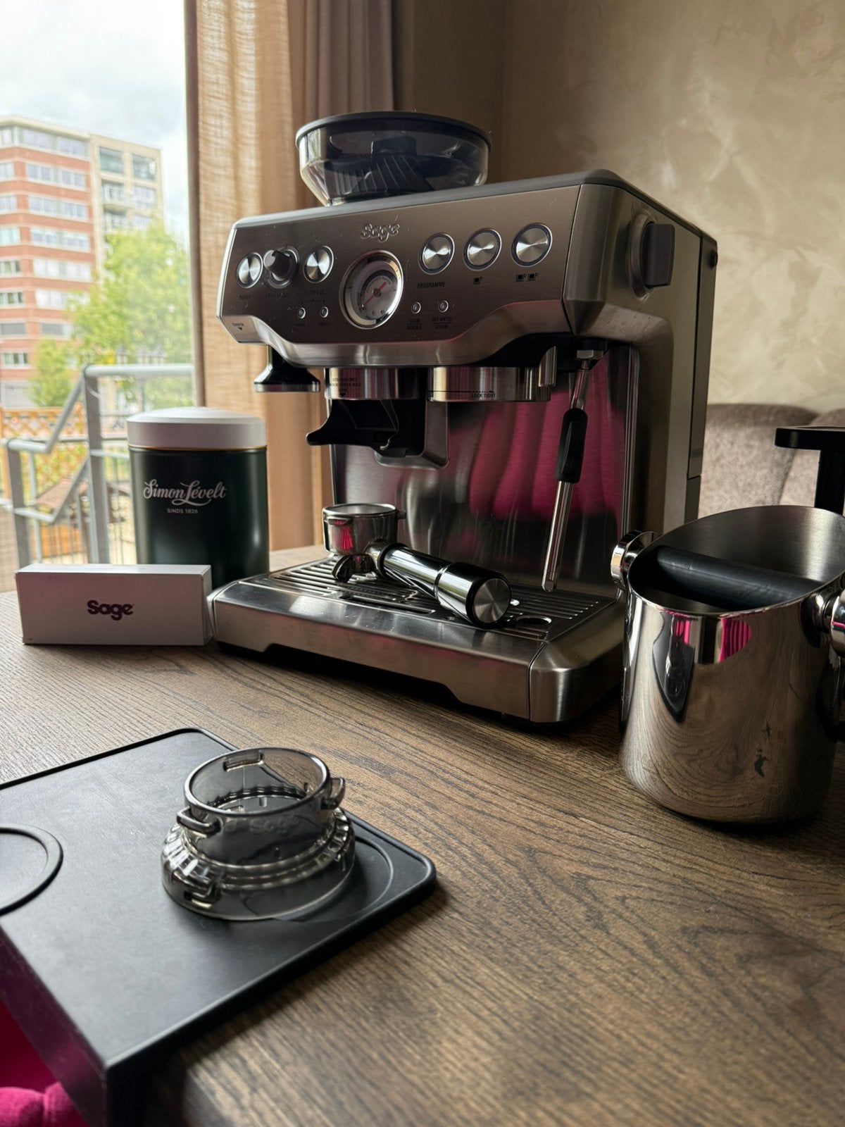 Sage Barista Expres | Zo goed als nieuw | Garantie, Witgoed en Apparatuur, Ophalen, Zo goed als nieuw, Espresso apparaat