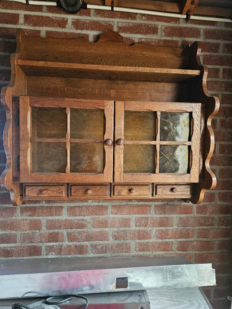 Kastje voor aan de muur met deurtjes en lades, Huis en Inrichting, Kasten | Overige, Ophalen, Gebruikt