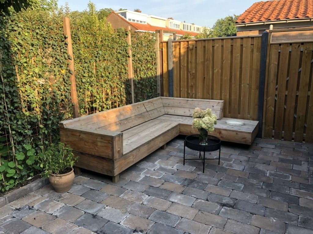 loungeset, Ophalen, 5 zitplaatsen, Hardhout, Nieuw
