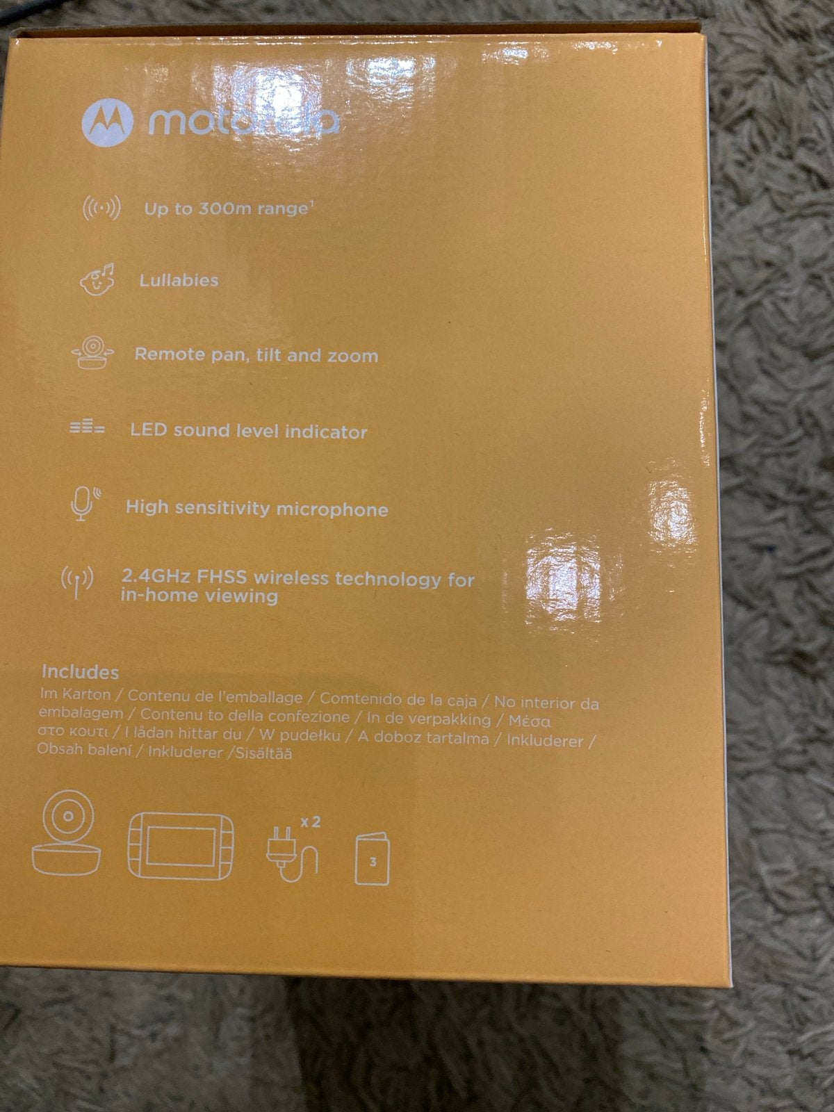 Motorola VM50G 5.0" Video Babyfoon met Camera, Ophalen, Nieuw, 250 meter of meer, Camera