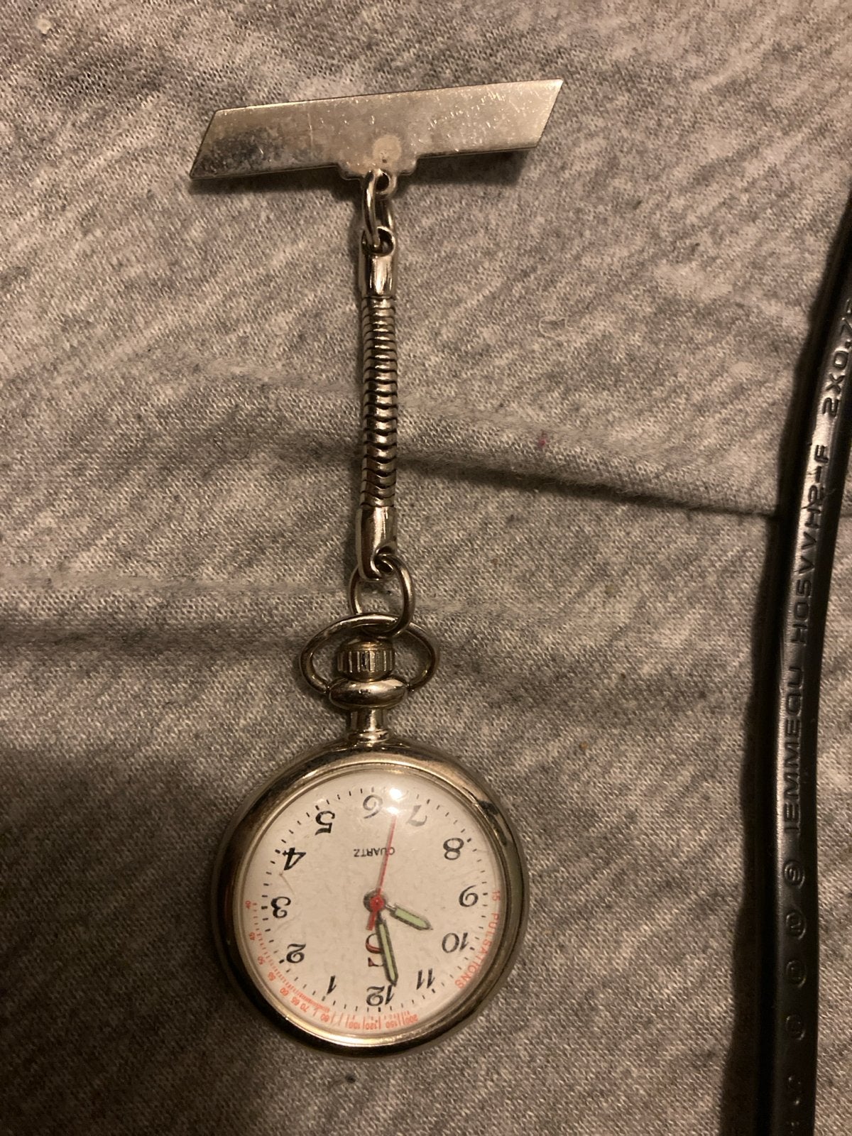 Verpleegster horloge - Handig en stijlvol, Overige merken, Zakhorloge, Gebruikt, Staal