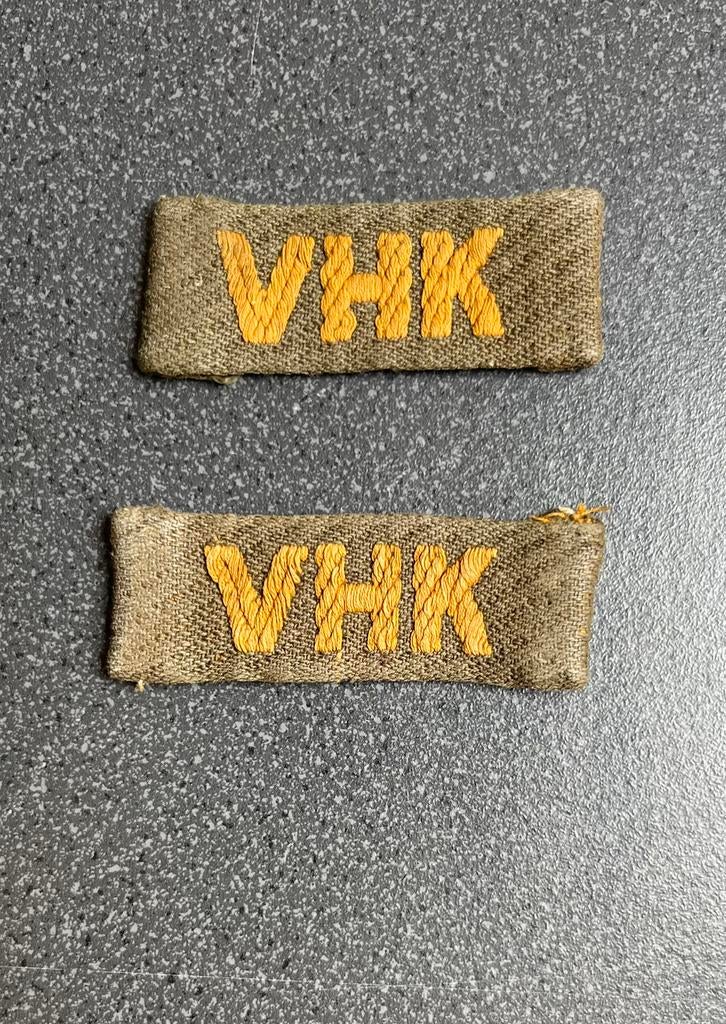 Set straatnamen VHK, Verzamelen, Militaria | Algemeen, Ophalen of Verzenden, Landmacht, Nederland, Embleem of Badge