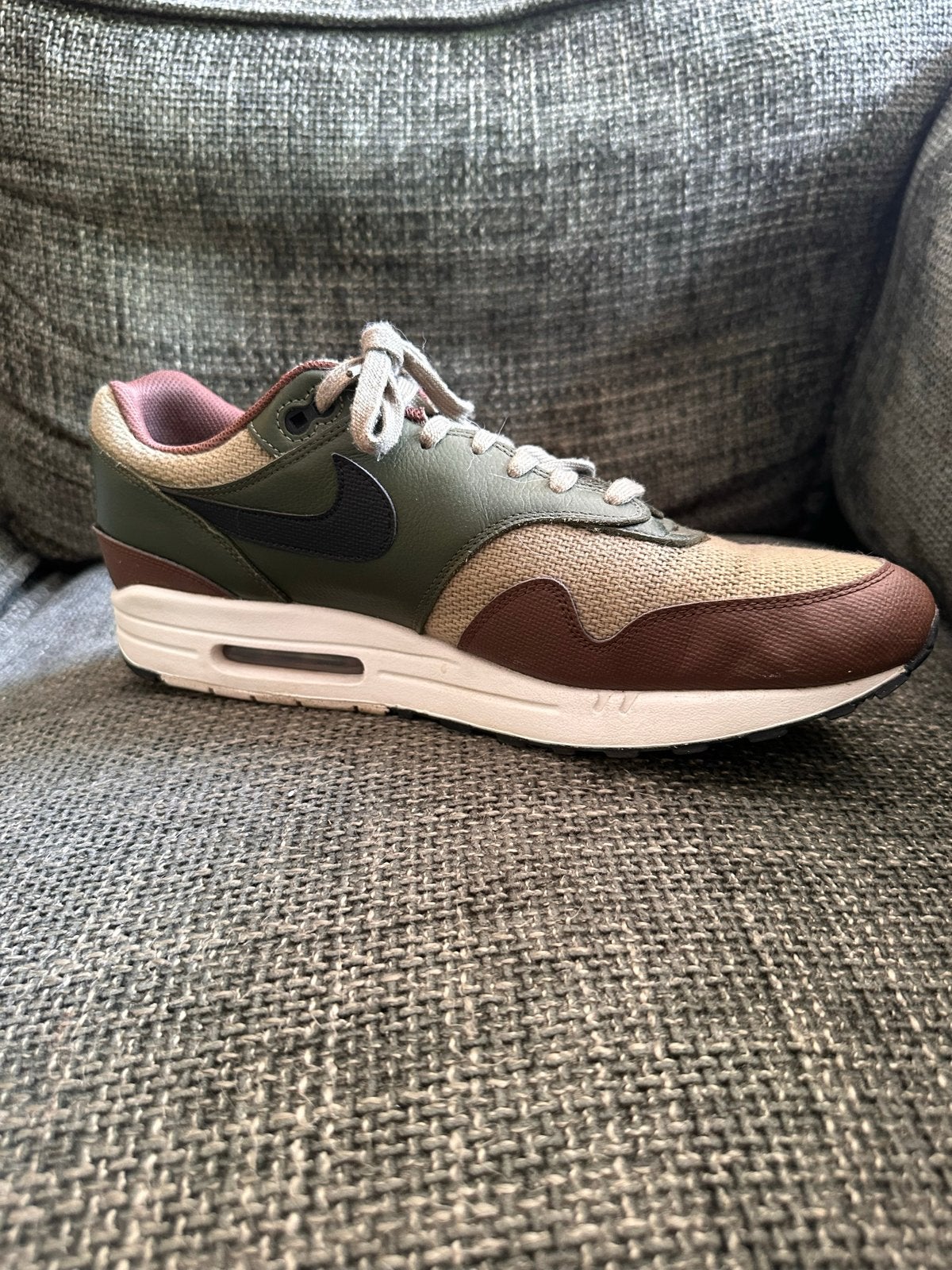 Nike Air Max 1 'Crepe Hemp' - Maat 49.5, Overige kleuren, Ophalen of Verzenden, Sneakers of Gympen, Zo goed als nieuw