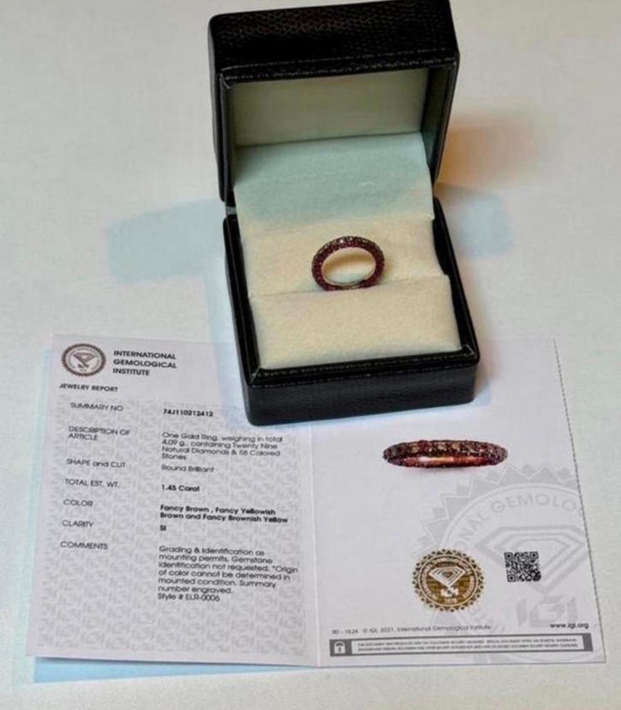 Gouden ring met natuurlijke diamant en robijnen 4.54 caraat!, Nieuw, Ophalen of Verzenden, 17 tot 18, Met edelsteen