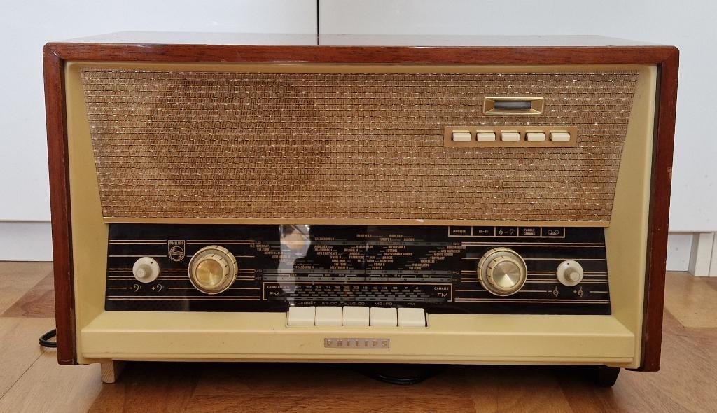 Philips B5X22A buizenradio, Ophalen, Niet werkend, Radio