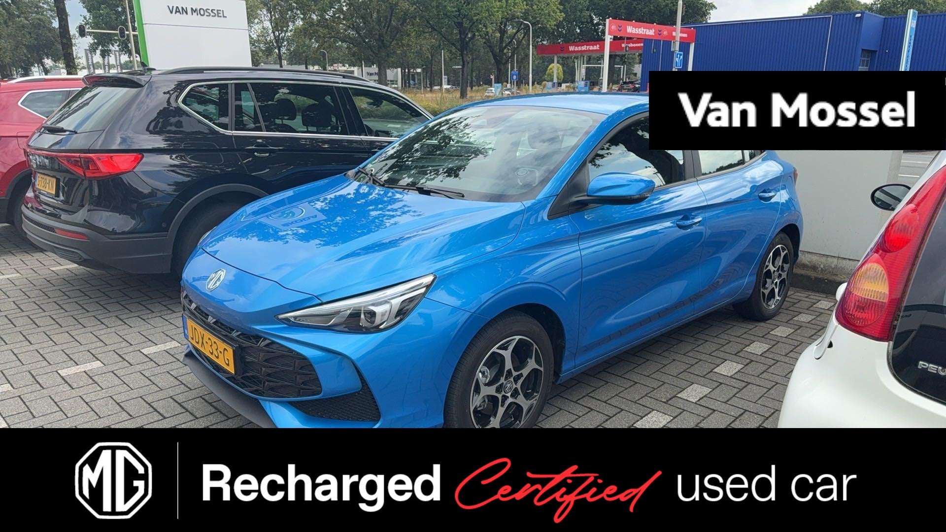 MG 3 1.5 Hybrid+ Comfort, Auto's, 12 maanden, Stof, 4 cilinders, Blauw