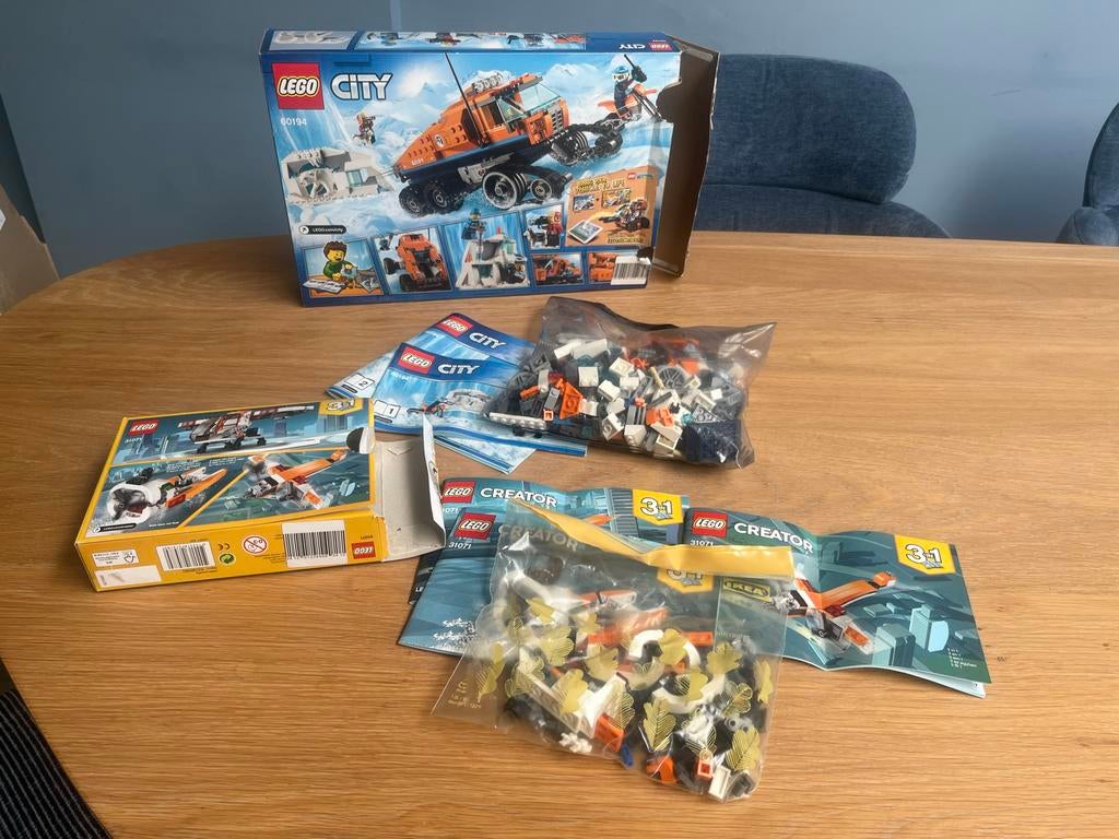 LEGO City 60194 Arctische Verkenningstruck & Creator 31071, Ophalen, City, Lego, Zo goed als nieuw