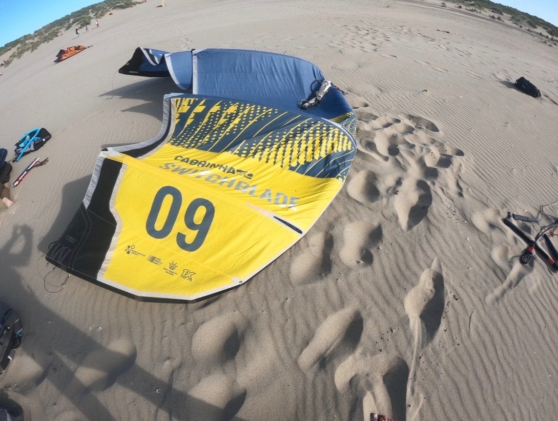 Cabrinha Switchblade 9, Gebruikt, 9 m², Geen board, Ophalen of Verzenden