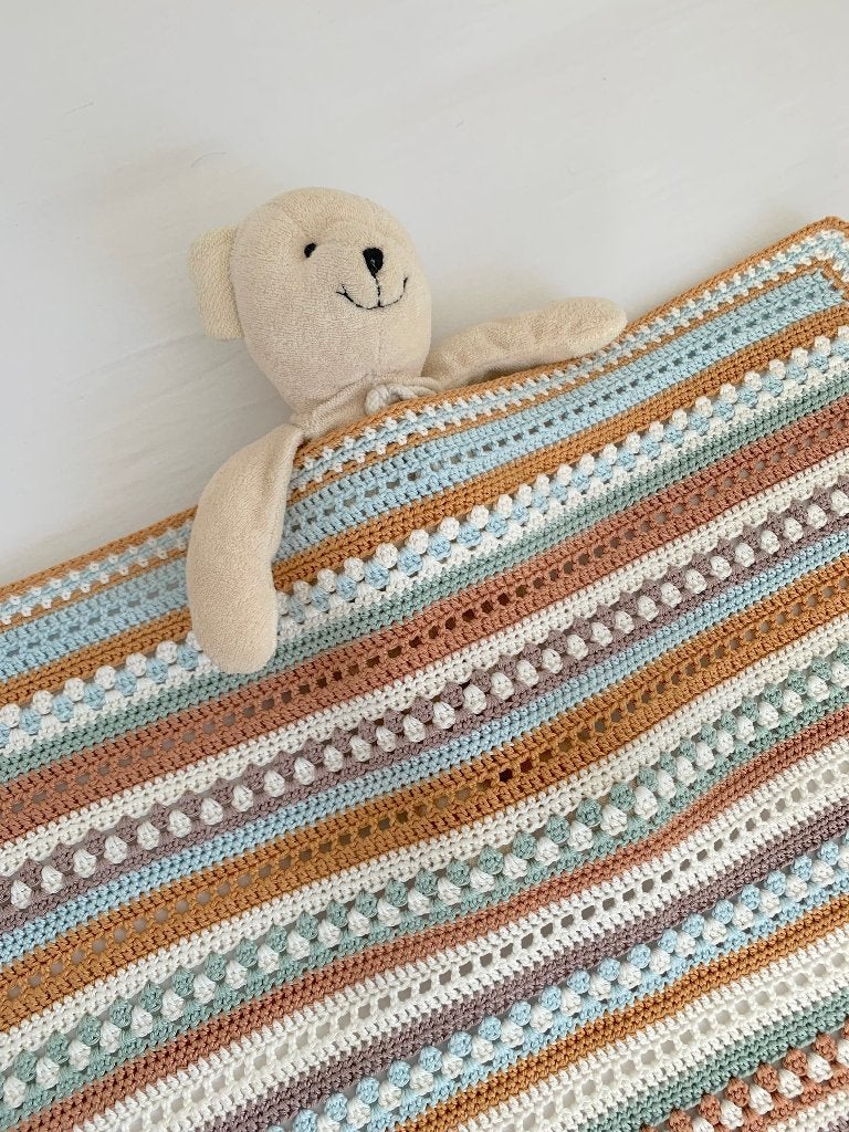 Gehaakt dekentje, nieuw en handgemaakt, 80 cm, Nieuw, Ophalen of Verzenden, Handgemaakt