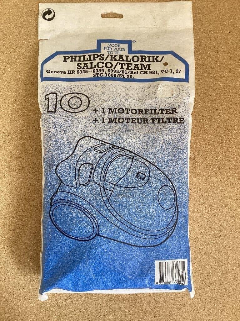 Stofzuigerzakken Philips Geneva HR…., 10 stuks met filter., Ophalen, Nieuw