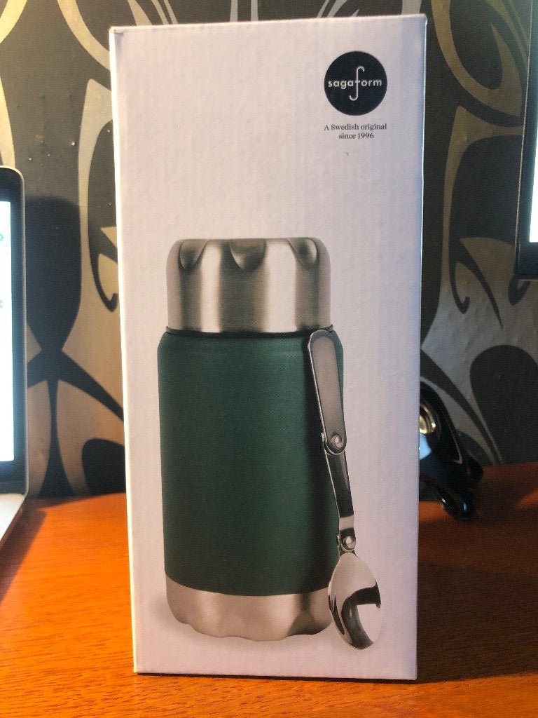 Sagaform Mark drink/voedsel thermoskan groen 600 ml, Overige typen, Ophalen of Verzenden, Nieuw, Groen