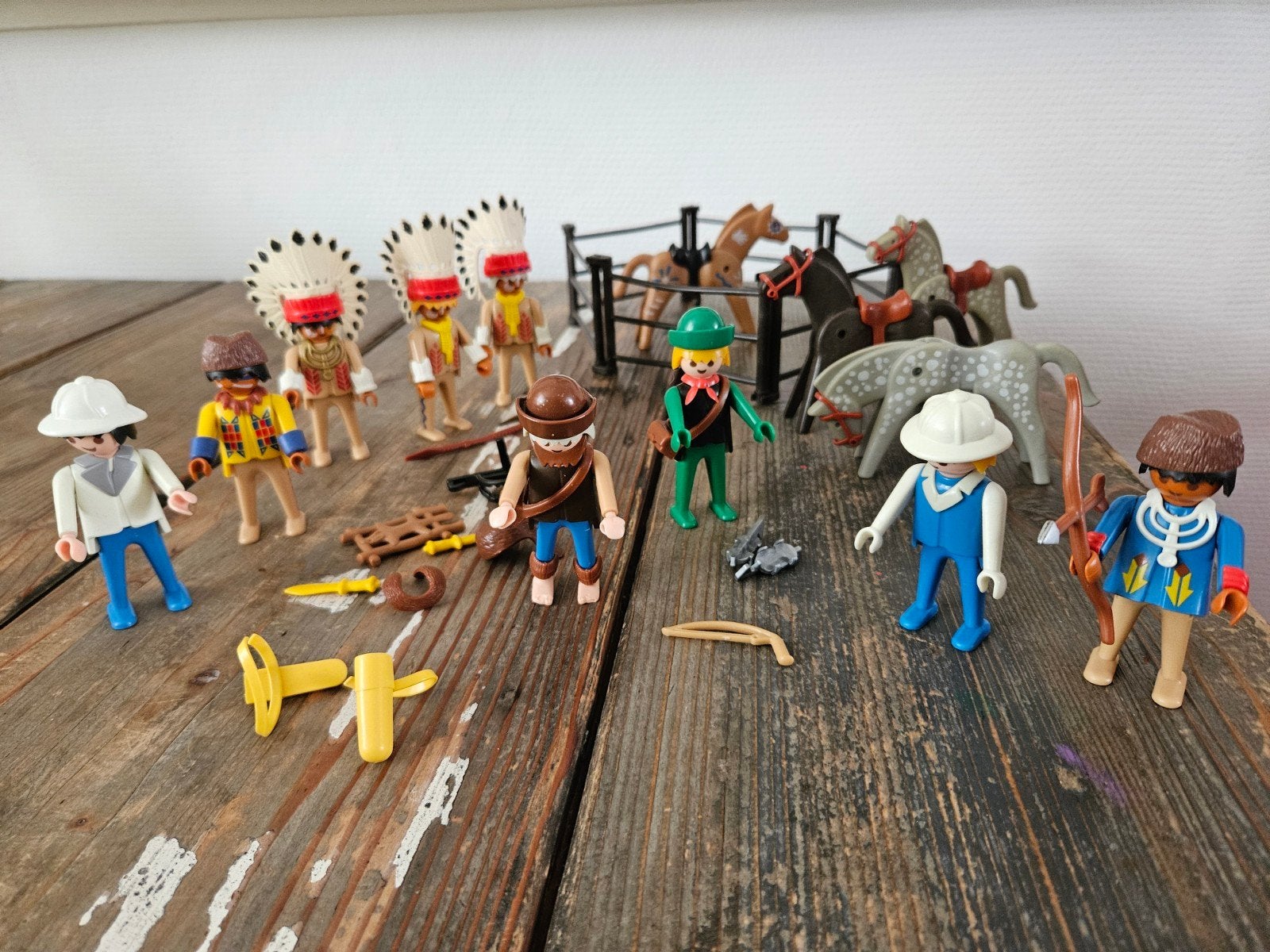 indianen,rovers, etc. playmobil.Bieden voor lles in 1 koop, Ophalen of Verzenden, Gebruikt, Losse onderdelen, Figuren