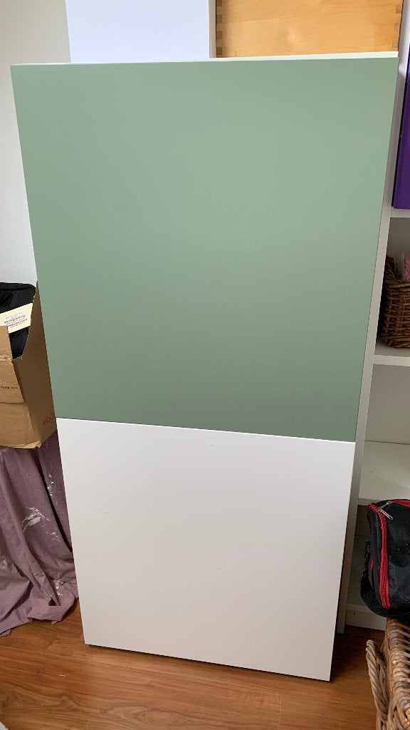 4 stuks IKEA  Bestå kasten, Ophalen, Groen en wit, 100 tot 150 cm, 50 tot 100 cm