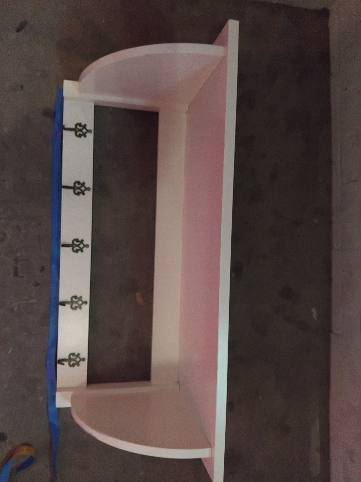 Wandkapstok met plank en 5 haken, Huis en Inrichting, Ophalen