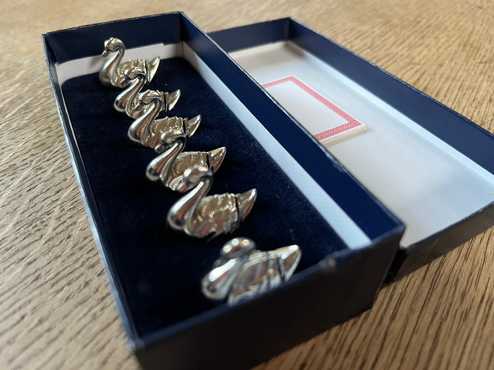 Vintage tafelzwaantjes, voor de tafel indeling, Ophalen of Verzenden