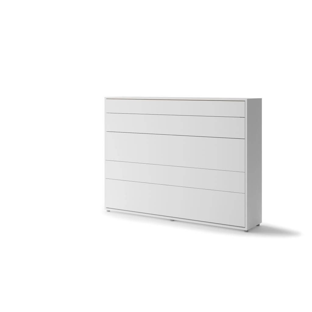 Concept opklapbed horizontaal - 140x200 - Wit, Niet ingevuld, Niet ingevuld, Niet ingevuld