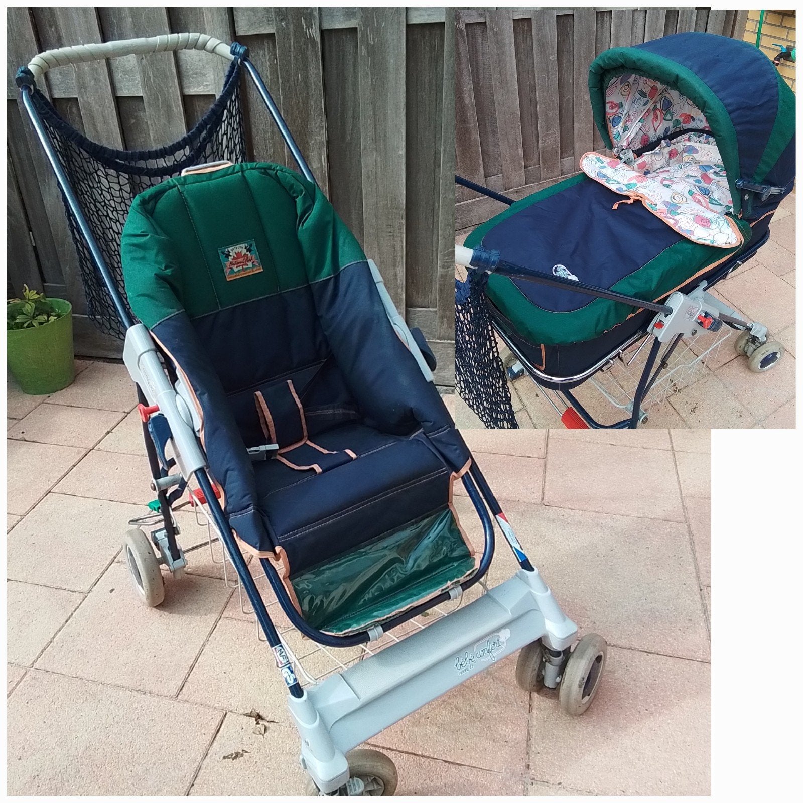 COMPLETE KINDERWAGEN/WANDELWAGEN BÉBÉ CONFORT, Ophalen, Gebruikt, Voetenzak