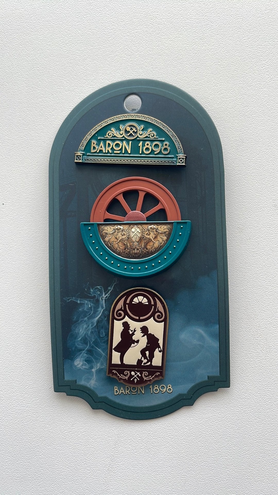 Efteling pin set Baron 1898 EPP 492/493/494 op kaartje, Ophalen of Verzenden, Nieuw, Button of Speldje