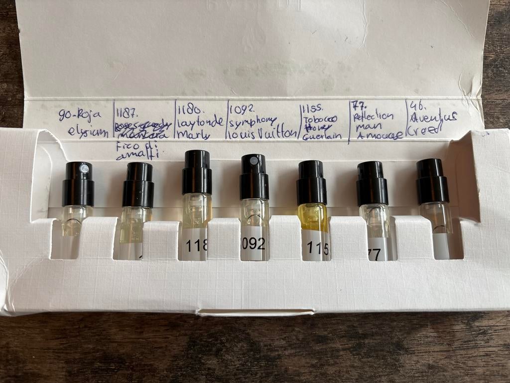 Parfum samples van diverse merken, Sieraden, Tassen en Uiterlijk, Uiterlijk | Parfum, Ophalen of Verzenden, Gebruikt