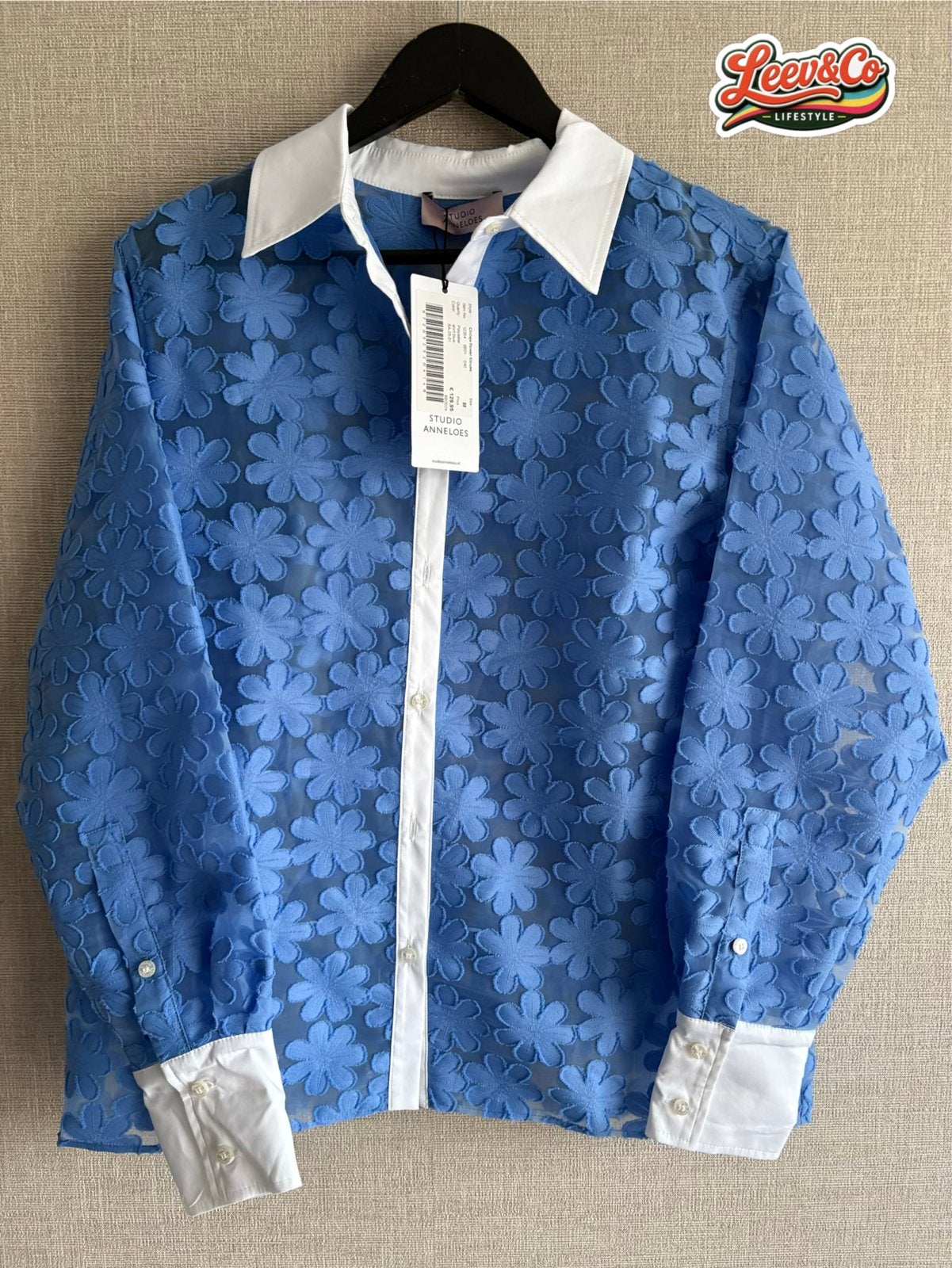 Studio Anneloes Christje Flower Blouse Maat M, Kleding | Dames, Maat 38/40 (M), Studio Anneloes, Blauw, Studio Anneloes