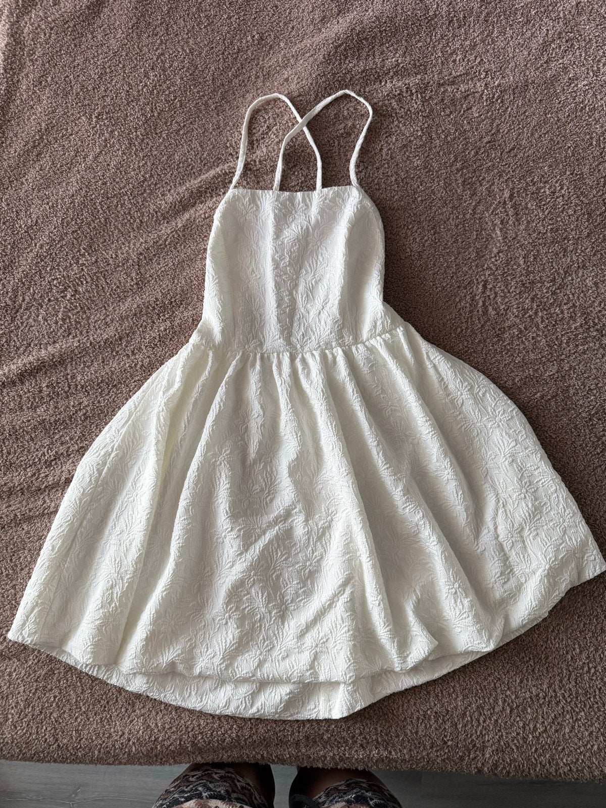 Wit Shein petite jurkje, Kleding | Dames, Verzenden, Wit, Zo goed als nieuw, Maat 36 (S)