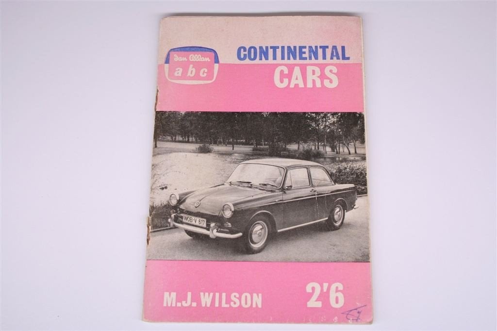 ABC Continental Cars [1962] — Ian Allan ABC Serie, Ophalen of Verzenden, Gelezen