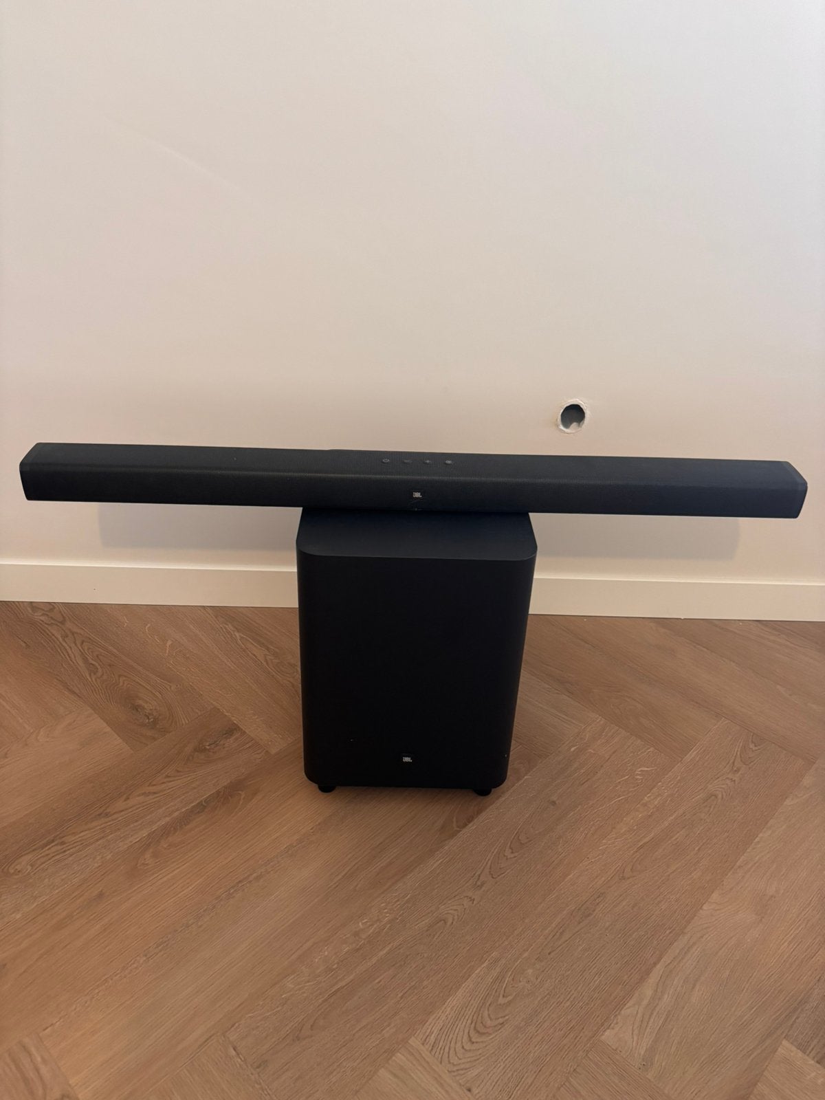 JBL soundbar en subwoofer., Audio, Tv en Foto, Soundbars, Ophalen, Gebruikt